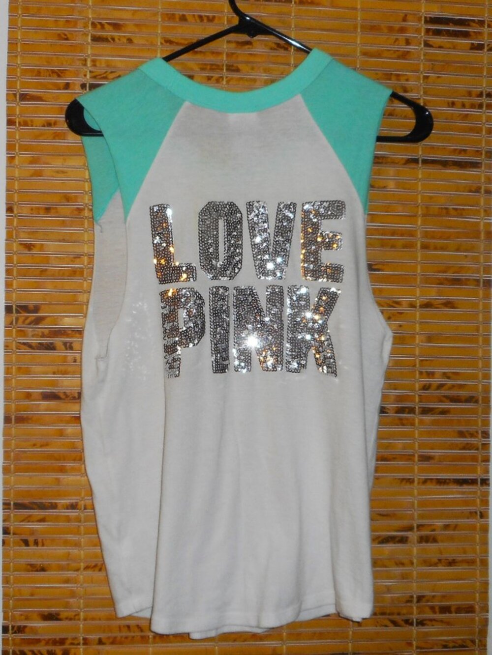 Victoria's Secret PINK Graphic Sleeveless Tee/T-shirt *Tag Size; S